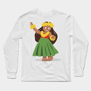 Rainy day hula Long Sleeve T-Shirt